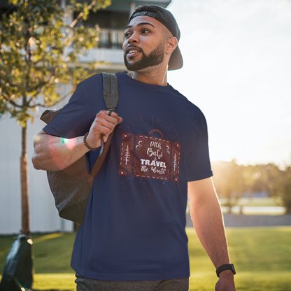 Pick Bags & Travel the World Half Sleeves T-Shirt