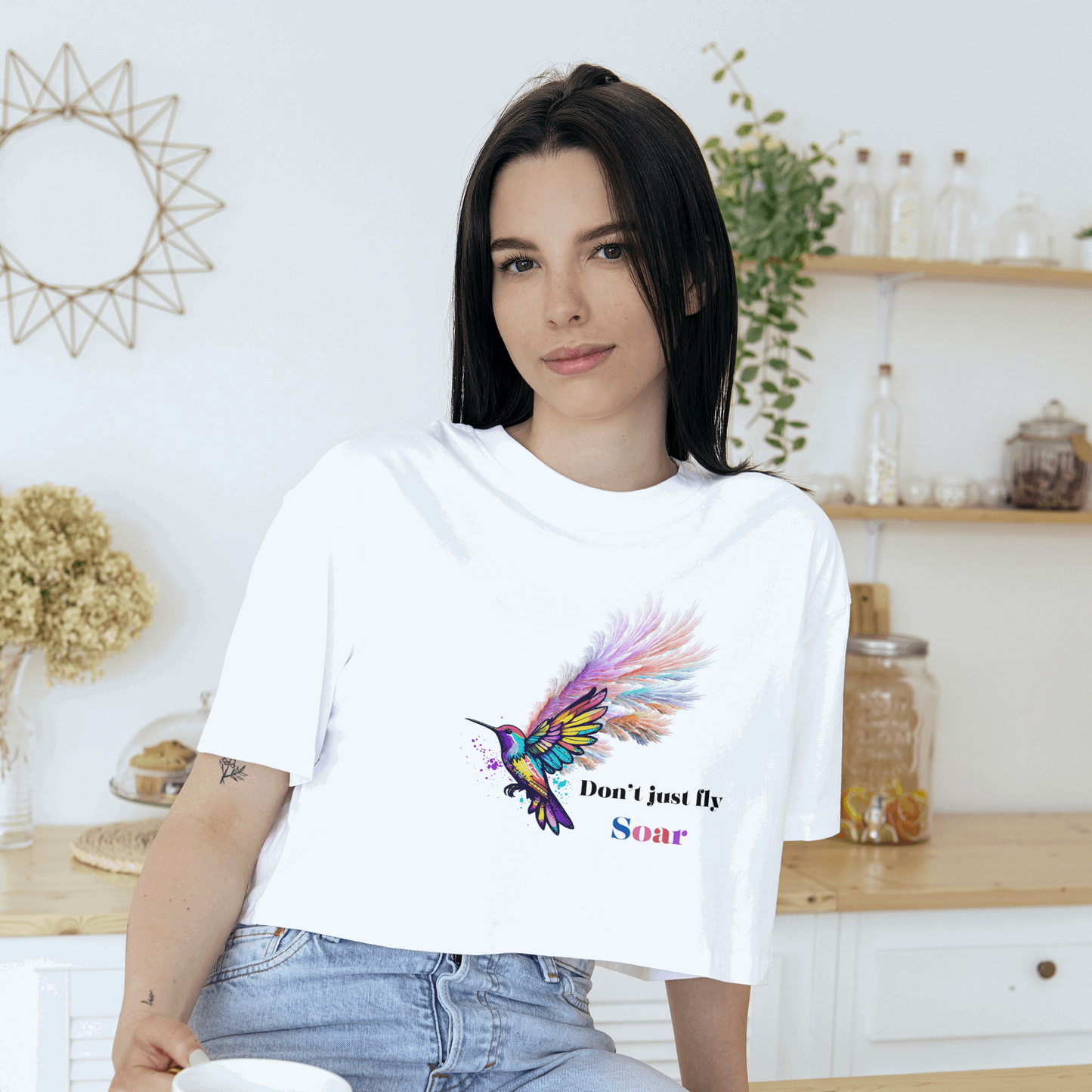 Don't Just Fly Soar Crop Top