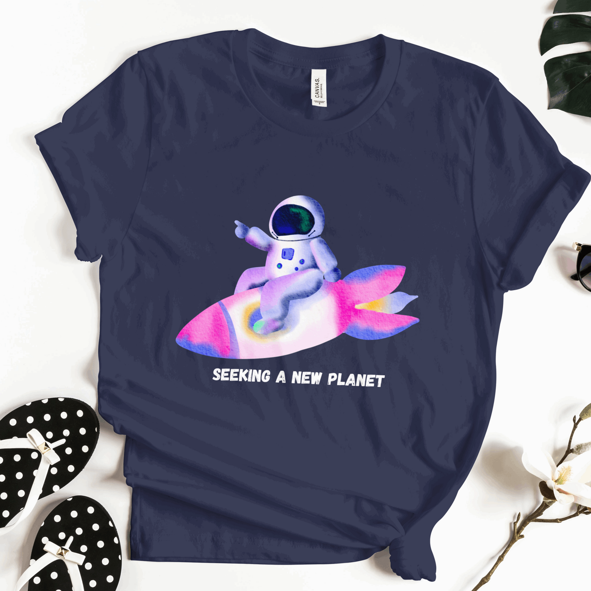 Astronaut - Seeking A New Planet Half Sleeves T-Shirt