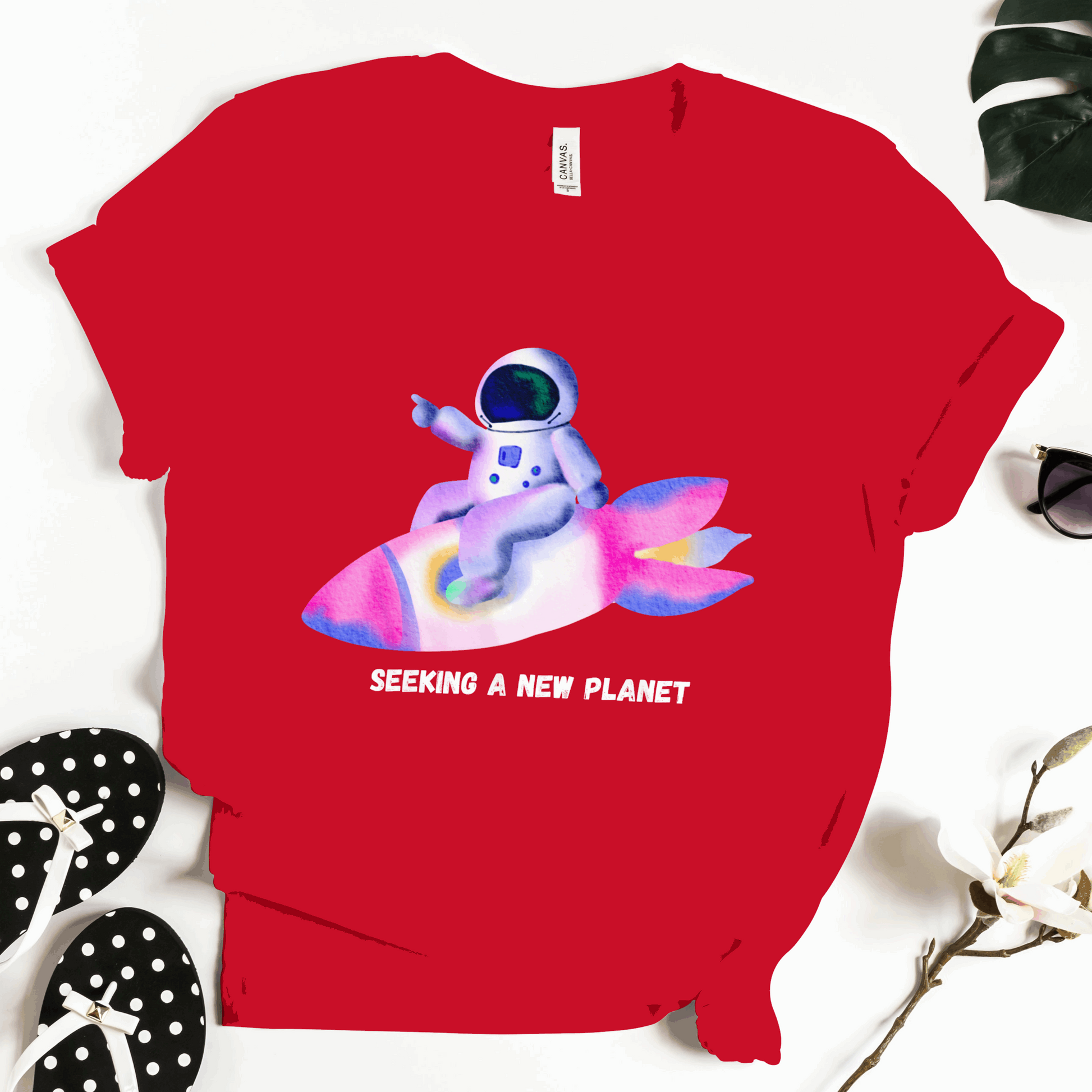 Astronaut - Seeking A New Planet Half Sleeves T-Shirt