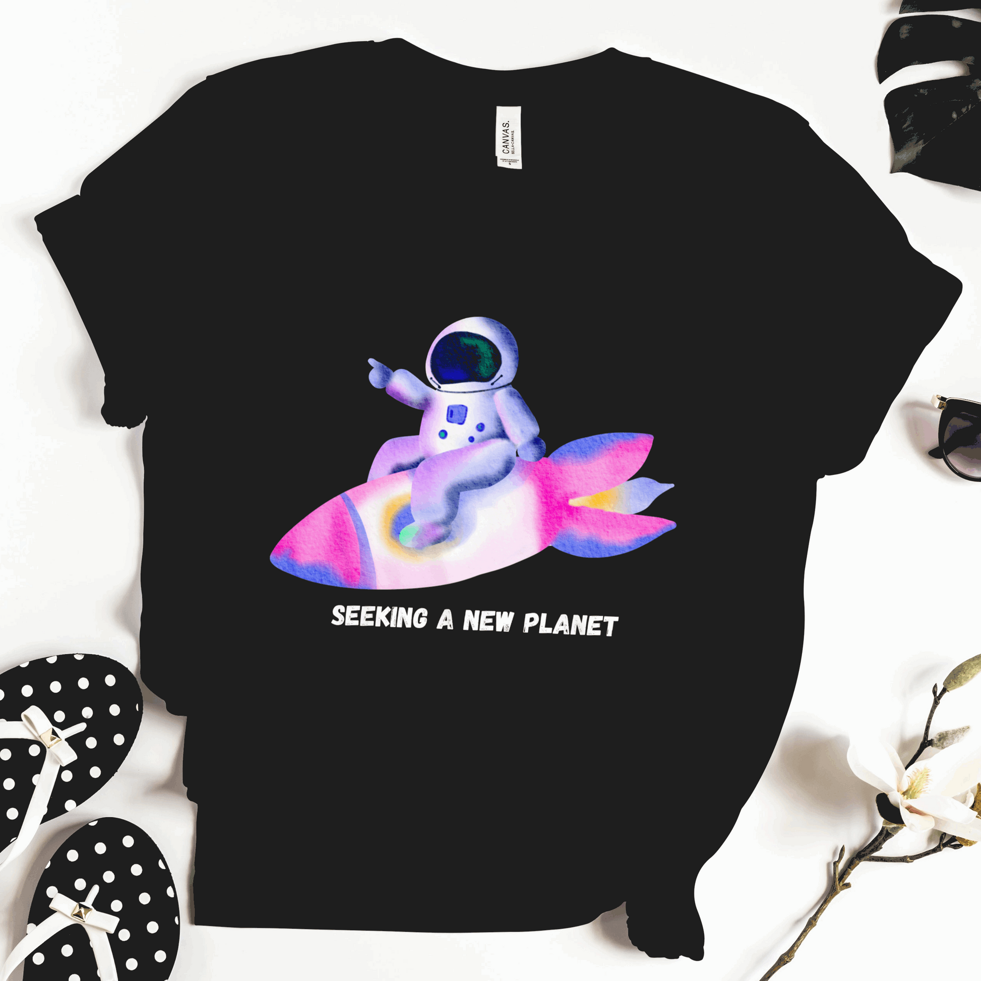 Astronaut - Seeking A New Planet Crop Top