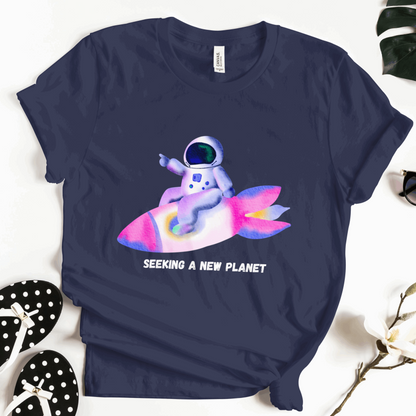 Astronaut - Seeking A New Planet Crop Top