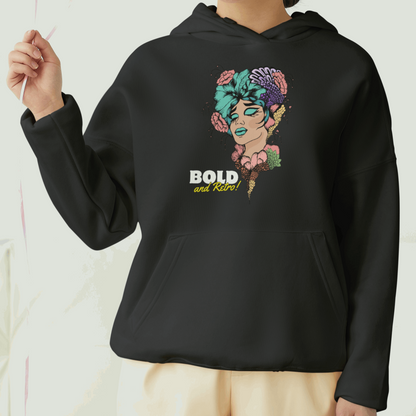 Bold & Retro Front Printed Unisex Hoodie