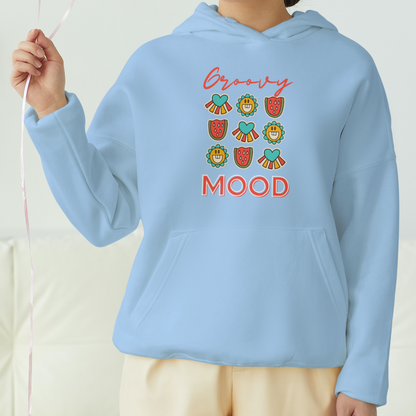 Groovy Mood Front Printed Unisex Hoodie