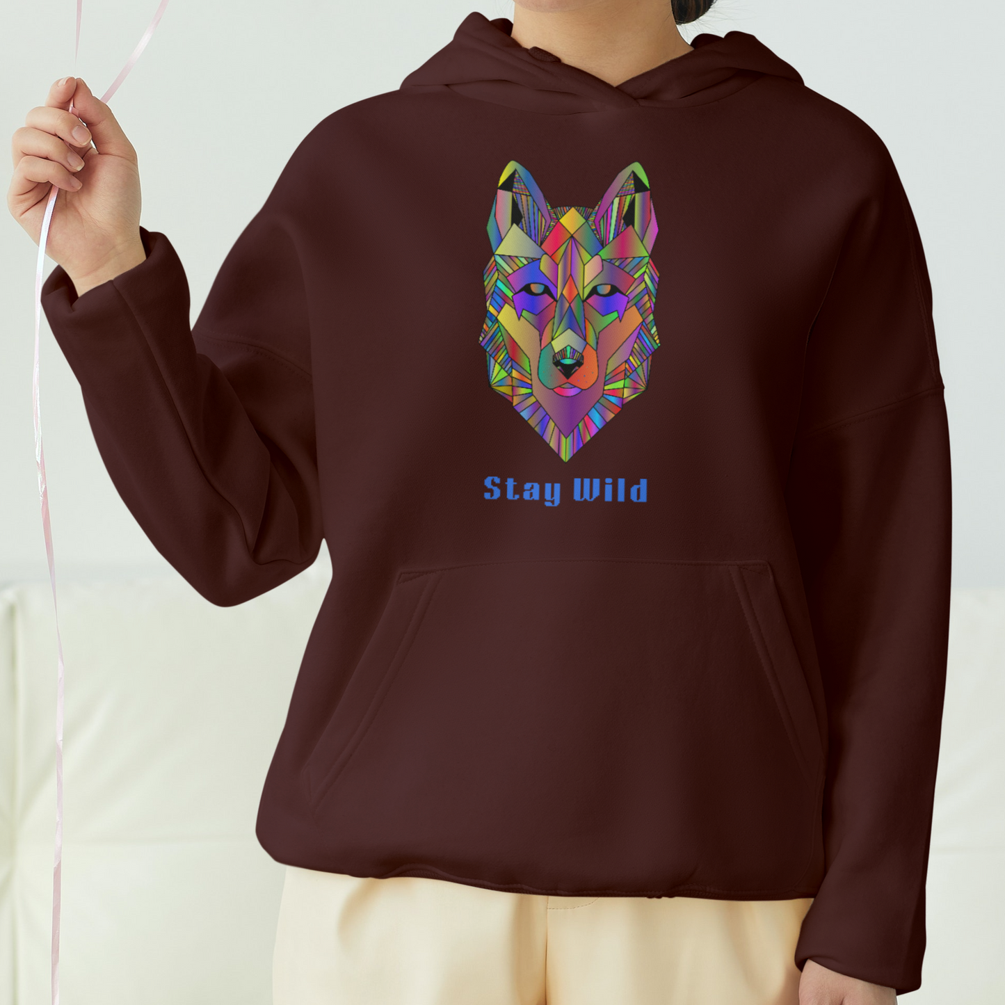 Stay Wild Front Printed Unisex Hoodie