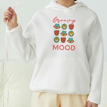 Groovy Mood Front Printed Unisex Hoodie