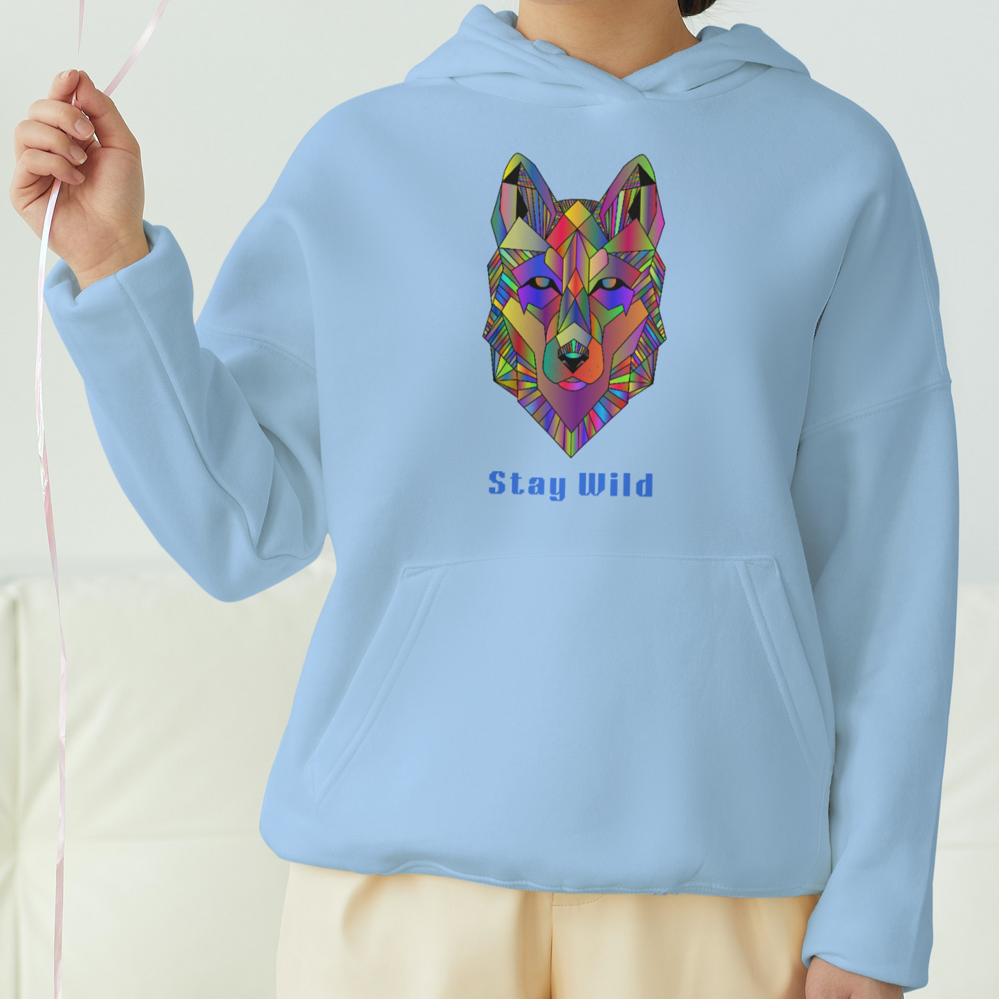 Stay Wild Front Printed Unisex Hoodie