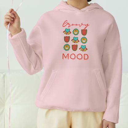 Groovy Mood Front Printed Unisex Hoodie