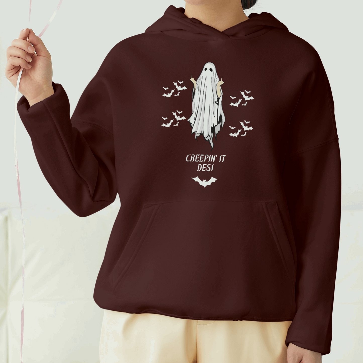 Creepin It Desi Front Printed Unisex Hoodie